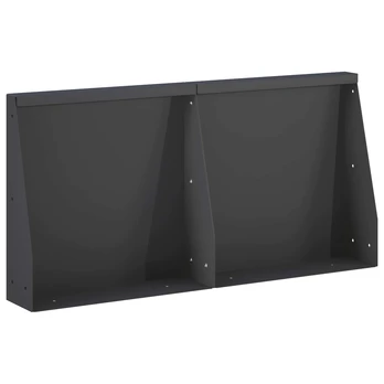 Sienelė 2 vnt. 40 x 12 x 40 cm Plienas Juoda