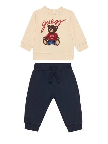 Guess Sportinis kostiumas H5YI00 KAX74 Smėlio Regular Fit