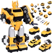 Magnetic Transformer Robot Toy – large action figure – accessories ZA6009 kaina