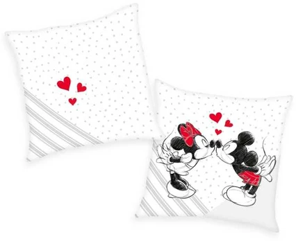 MCU Mickey og Minnie soft velboa Pude