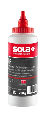 Žymėjimo virvės kreida SOLA CPR, 230 g, raudona kaina