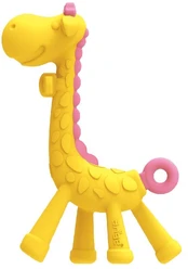 Kramtukas Edison Mama Giraffe, geltonas/rožinis kaina