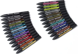 Winsor & Newton - Mixed marker set 24pcs + wallet (832226)