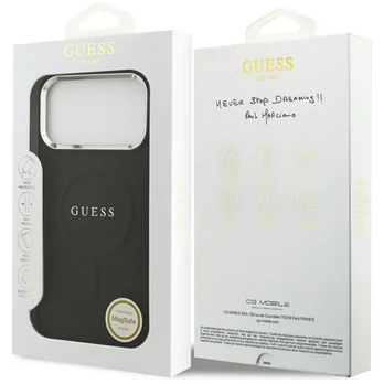 Dėklas Guess PU Saffiano MagSafe Case for iPhone 17 Pro Max Juodas