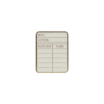 Pin Badge - Pulteney Press (Library card)