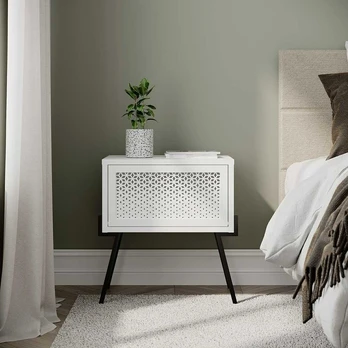 Naktinė spintelė MKO231 balta (Nemokamas pristatymas)