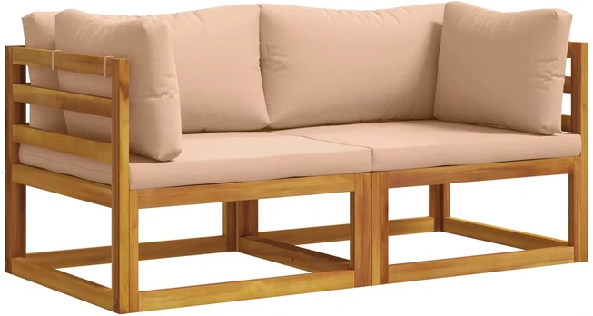 2 vnt. Kampinė sofa su pagalvėlėmis