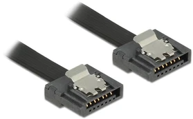 Delock SATA - SATA, 0.5m, Juodas (83841) kaina