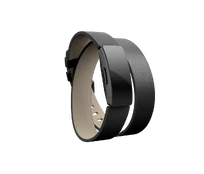 Apyrankė Fitbit Inspire Accessory Double Leather Wrap, one size, black