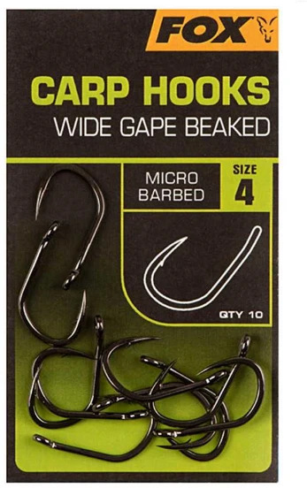 Kabliukai FOX Carp Hooks Wide Gape