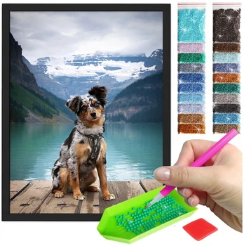 Diamond painting mozaika su rėmeliu