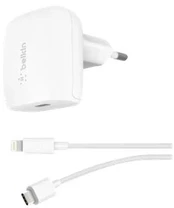 Belkin USB-C Home Charger & C-LTG Cable,18 W, 1.2m, Baltas