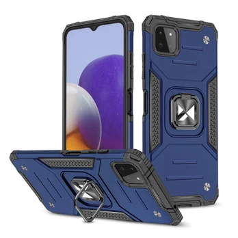 Dėklas su Žiedu Wozinsky Ring Armor Case Samsung Galaxy A22 4G Mėlynas
