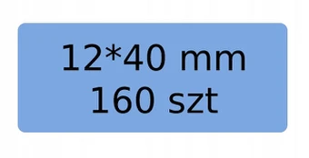 Niimbot terminės etiketės 12 × 40 mm, 160 vnt.