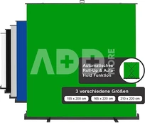 walimex pro Roll-up Panel Hintergrund 210x220cm grün kaina
