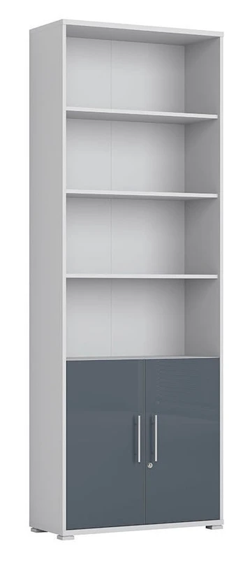 Lentyna Office Lux REG2D220, pilka, 79 x 35 cm x 221.2 cm