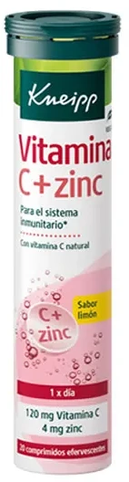 Kneipp Vitamin C + Zinc 20 Capsules
