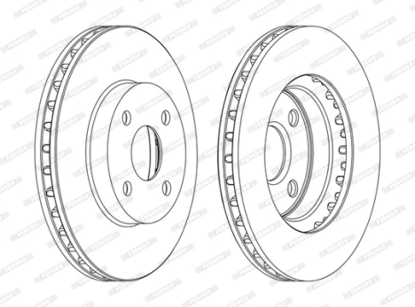 FERODO DDF1309C Brake Disc