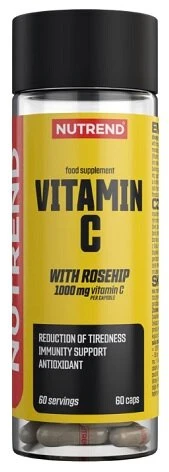 Vitaminas C Nutrend su erškėtuogėmis 60 kapsulių