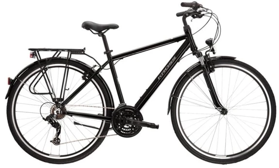 Dviratis miesto Kross Trans SR, 28 ", L rėmas, juodas/pilkas