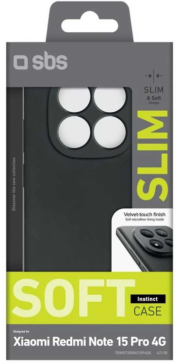 Dėklas SBS Instinct na Xiaomi Redmi Note 15 Pro 4G - juoda