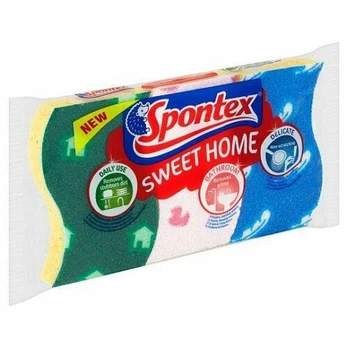 Kempinėlės SPONTEX SWEET HOME, iš celiuliozės, 3 vnt
