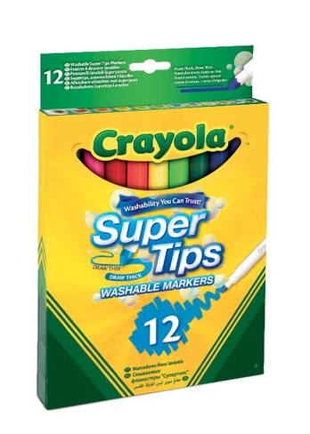 Crayola, Inc. 12 SUPERTIPS PESTAVAT MARKERIT