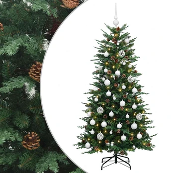Dirbtinė kalėdinė eglutė su rutuliuku 120 cm 150 LED