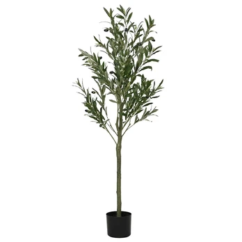 Dirbtinis alyvmedis, žalios spalvos, 120cm, 450 lapų