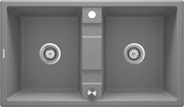 2-bowl granite sink