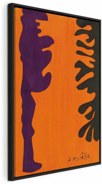 Artgeist Paveikslas - Henri Matisse – Juodas and Violet Arabesques on Oranžinis