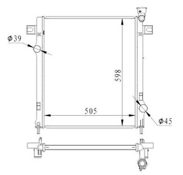 Variklio radiatorius NRF NRF 550037