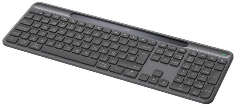 Klaviatūra Logitech 920-013777, RF belaidė + Bluetooth, Graphite