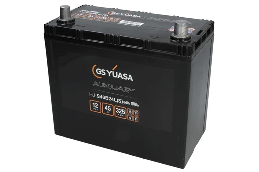 Akumuliatorius YUASA HJ-S46B24L(S) 12V 45Ah 325A D+