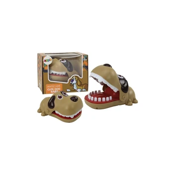 Lean Toys Skill Game Dog Dentist Brown