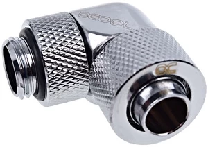Alphacool pasukama alkūnė, 1/4" - 13/10 mm, chromas (17231)