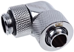 Alphacool pasukama alkūnė, 1/4" - 13/10 mm, chromas (17231) kaina