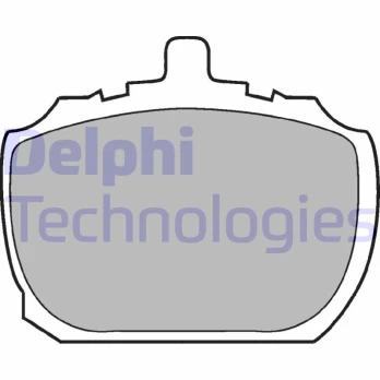 Stabdžių trinkelių rinkinys, diskinis stabdys DELPHI LP45