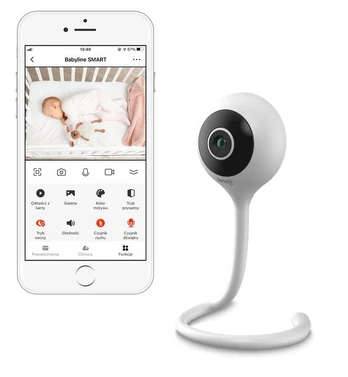 Mobili auklė Lionelo Babyline Smart, balta