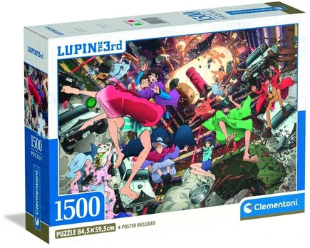 Clementoni CLE puzzle 1500 Compact Lupin III 31749