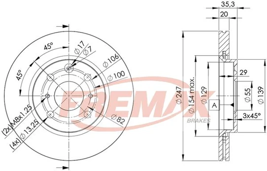 Stabdžių diskas FREMAX BD-4700