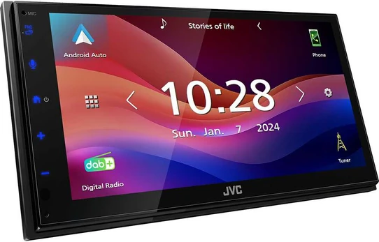 Automagnetola JVC, KW-M695DBW 2-DIN AV grotuvas su 6.8" ekranu, Bluetooth