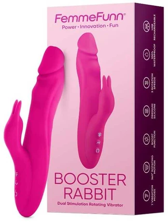 Femmefunn Booster Rabbit zuikio vibratorius Rožinė