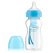DR. BROWN'S OPTIONS+ 270 ml plataus kaklelio buteliukas BLUE, 1 vnt. kaina