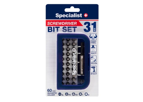 Sukimo antgalių rinkinys SPECIALIST+, 31 vnt.
