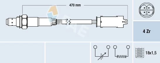 Lambda jutiklis FAE 77326