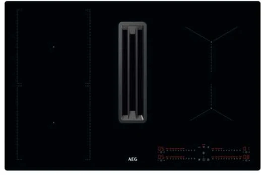 AEG CCE84543CB hob with integrated extractor fan