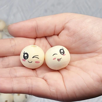 Mediniai karoliukai, Wink 30pcs