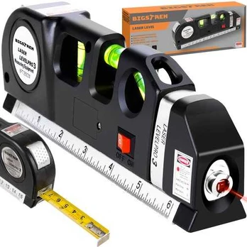 Lazerinis nivelyras, 3in1 su matavimo metru 250cm