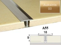 Profilis Effector, sujungimo | A55 auksinis 200 cm 18x9 mm